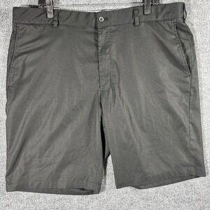 Walter Hagen Shorts Mens 42 Black 11 Majors Woven Golf 9.5" Inseam